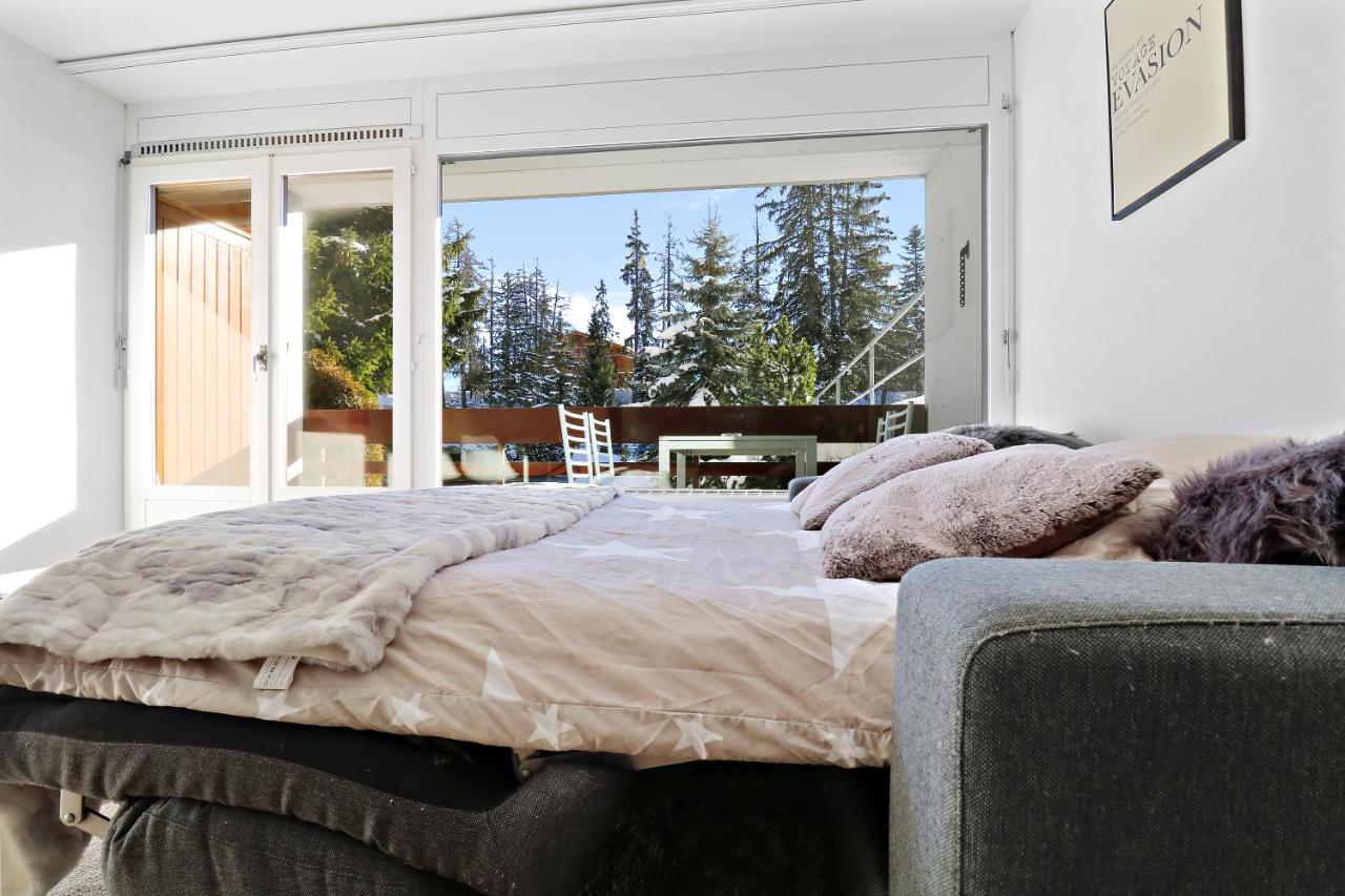 Appartement Cosy Et Renove Au Coeur De La Station Crans-Montana Buitenkant foto