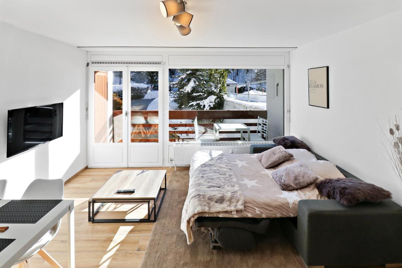 Appartement Cosy Et Renove Au Coeur De La Station Crans-Montana Buitenkant foto